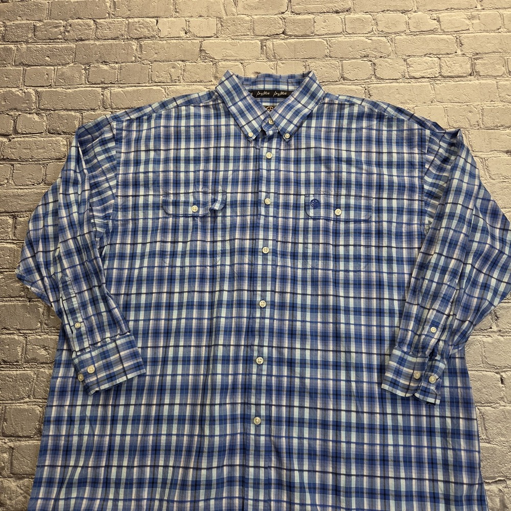 Wrangler George Strait Men's 3XL Plaid Western Shirt Long Sleeve Button Down